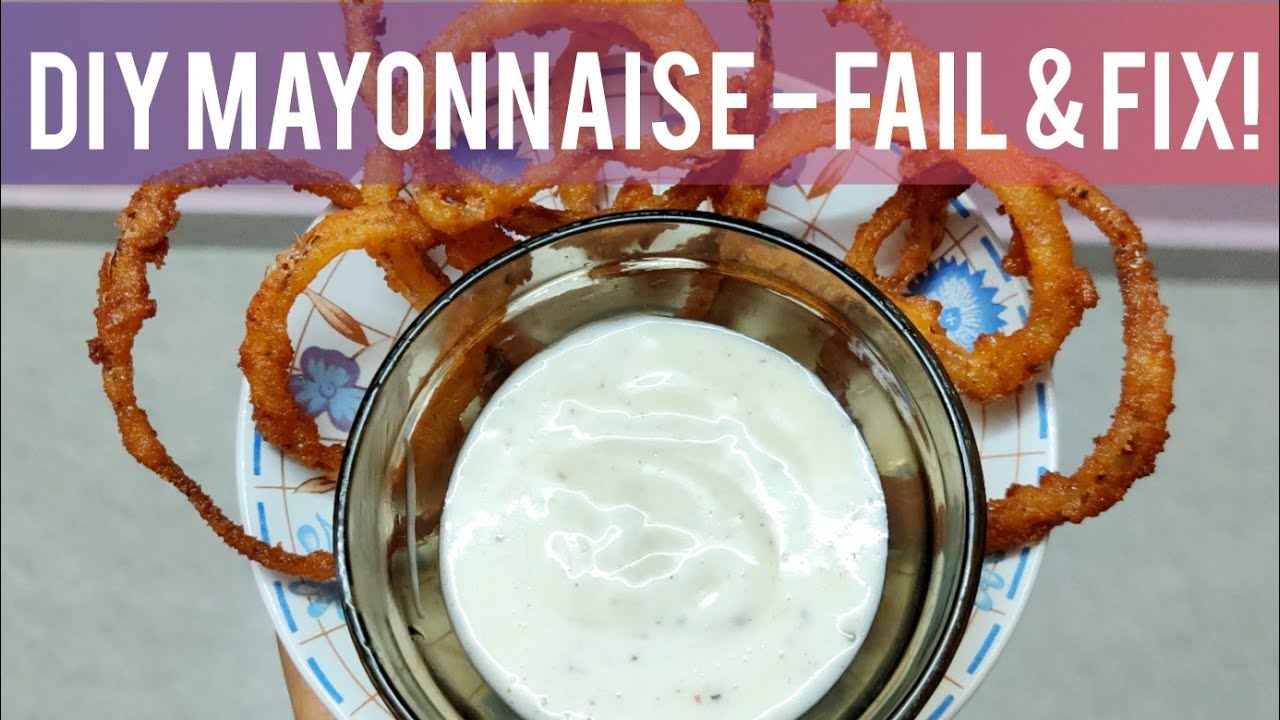 Simple Mayonnaise Recipe How to fix a runny mayonnaise DIY Failproof Mayonnaise in Lockdown