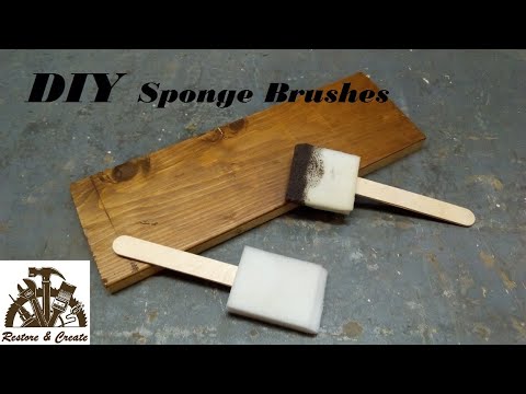 DIY Sponge Brushes 