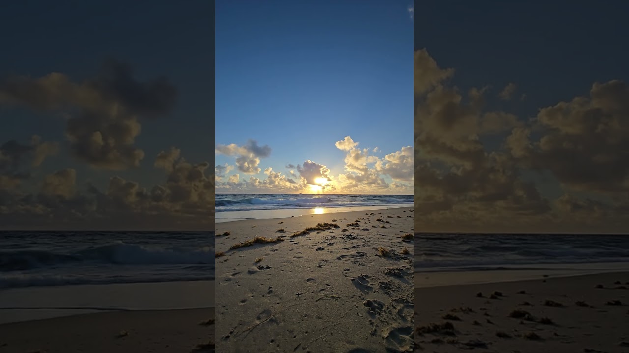 My spot for coffee on the beach  this morning 
