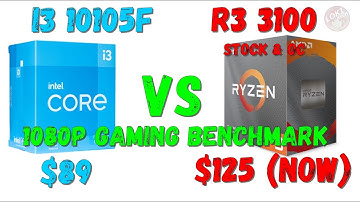 Intel Core i3 10105F vs Ryzen 3 3100 (stock & OC) 1080p RTX 3070 benchmark!