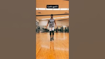 Learn this this footwork with a jump rope to get in great shape! #jumprope #footwork #fitness #gym