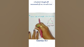 Construct a triangle with measurements of 5 cm, 3 cm and 4.5 cm| Construction of triangles class 7
