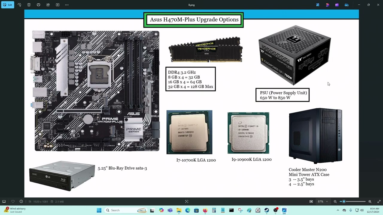 Asus Prime H470M-Plus Upgrade Options - YouTube