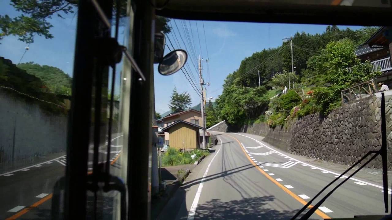 【前面展望】道志小学校～山中湖旭日丘～富士山駅【富士急山梨バス_日本縦断中！】