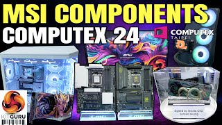 Computex 2024: MSI COMPONENTS - Mobo's, Cases, GPU's, SSD's, Monitors!