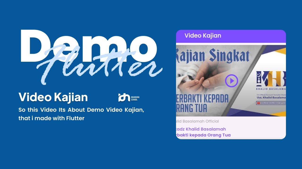 Flutter | Demo Video Kajian Screen - YouTube