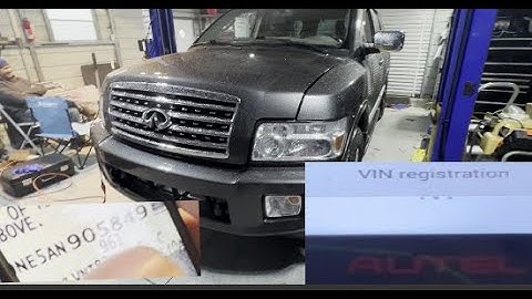 2010 Infinity QX56 ECU swap Vin write registration w/ Autel IM508 / programming Matching learning