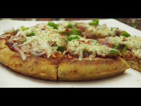 Veg Pizza Without Yeast Without Oven Instant Pizza Base Sauce Egess Baking Without Oven