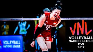 Best Scorer in the Chinese Volleyball Team -  Zhang Changning | 张常宁 | VNL 2021 (HD)
