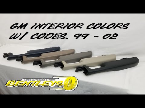 1999 2002 Gm Interior Colors Rpo Trim Code Comparison