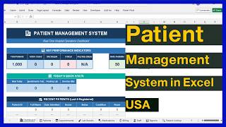 Patient Management System in Excel + Free Template - USA Clinic Template