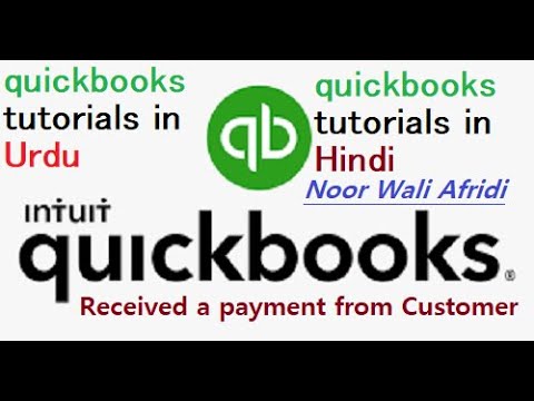 quickbooks tutorial in Hindi/Urdu | Receive a Payment and ...