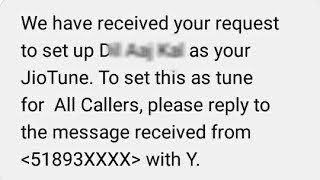 How To Set Jio Caller Tune By Sms For Free 2026 | Activate Jio Tune Through Message screenshot 3