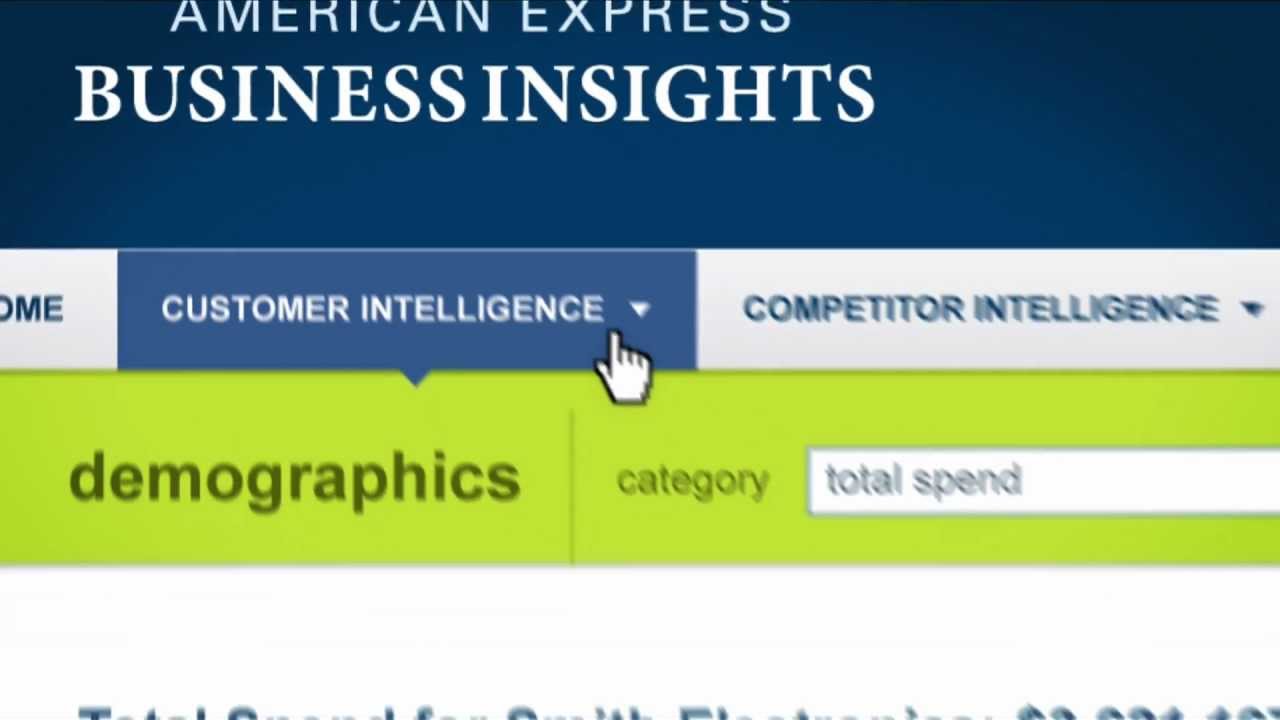American Express Business Insights - Getting to Know Insights Online premier bank near me