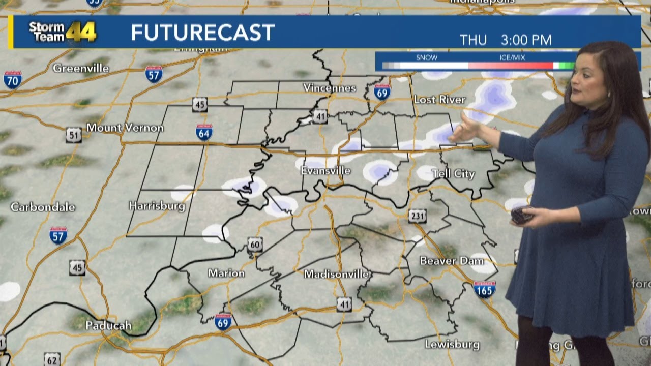 Cloudy and cool Thursday; flurries possible - YouTube