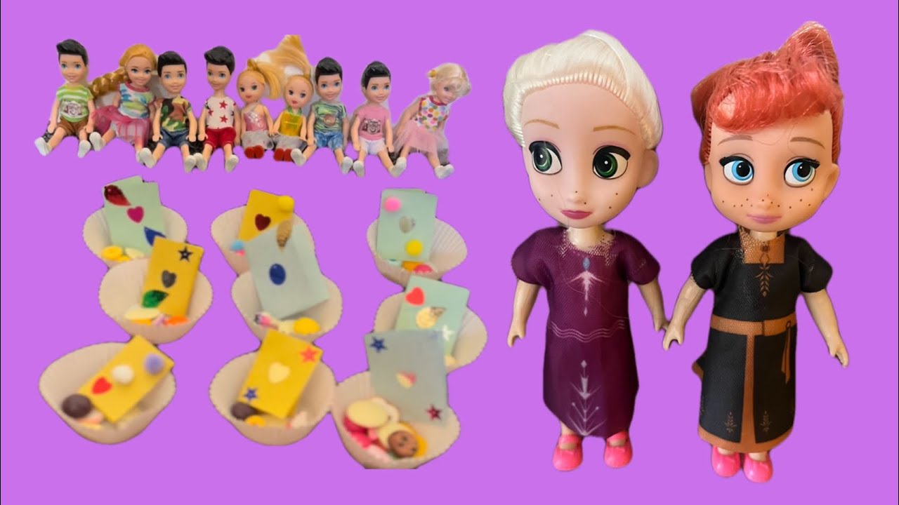 Elsia and annia Valentine’s Day toddlersPreprationsBarbie YouTube