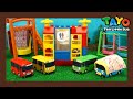 Bauen Sie eine Poo Poo-Toilettentoilette l Schwerfahrzeuge Lego Play l Tayo der kleine Bus