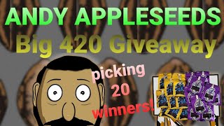 Andy Appleseeds Big 420 Giveaway (20 winners)