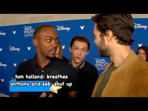 tom holland getting bullied by anthony & seb for 4 minutes straight