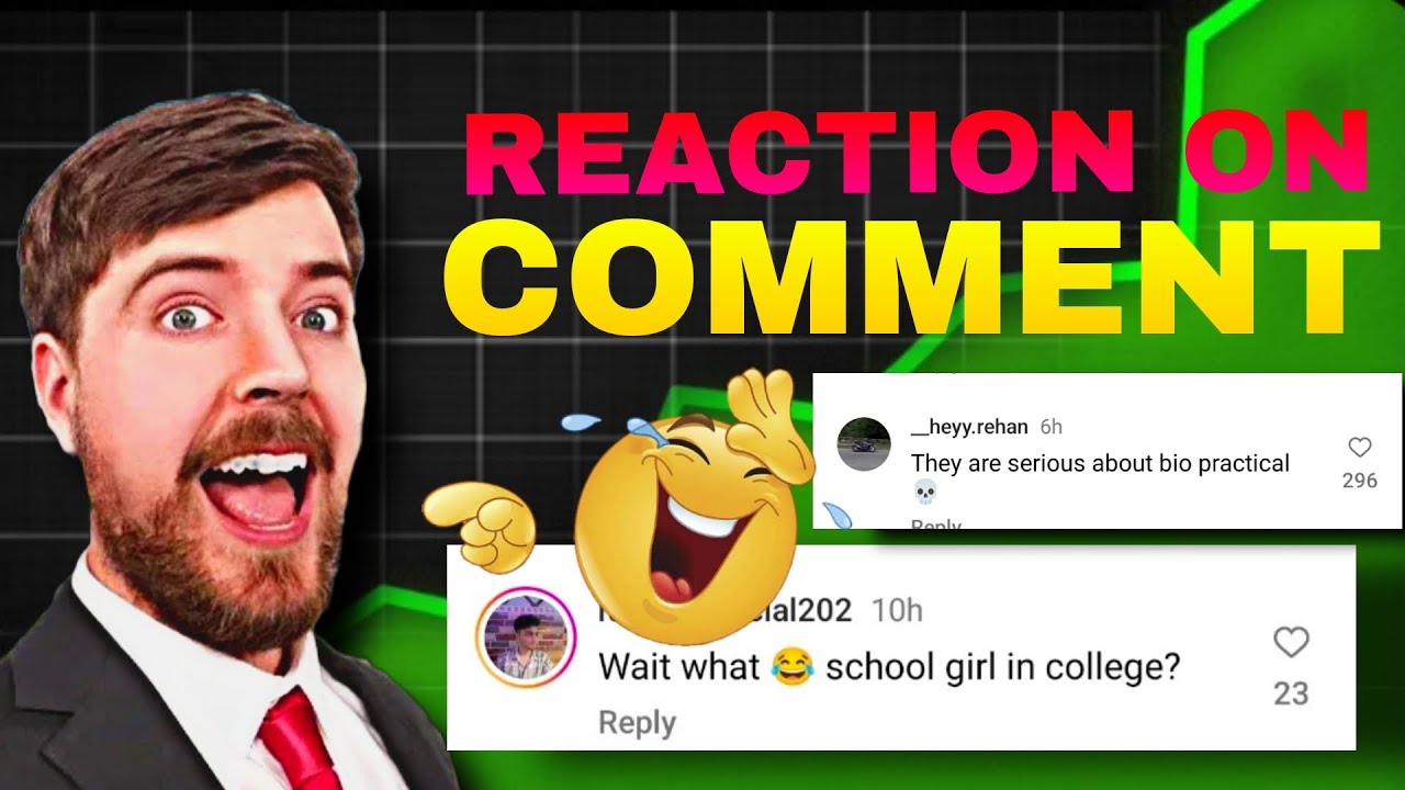 REACTION ON FUNNY COMMENTS 😂 | CAN'T STOP LAUGHING 🤣 - YouTube