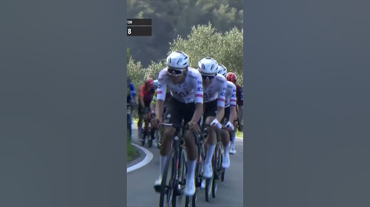 The youngest rider in the peloton is dictating the race! Young Isaac Del Toro dragging Pogacar along