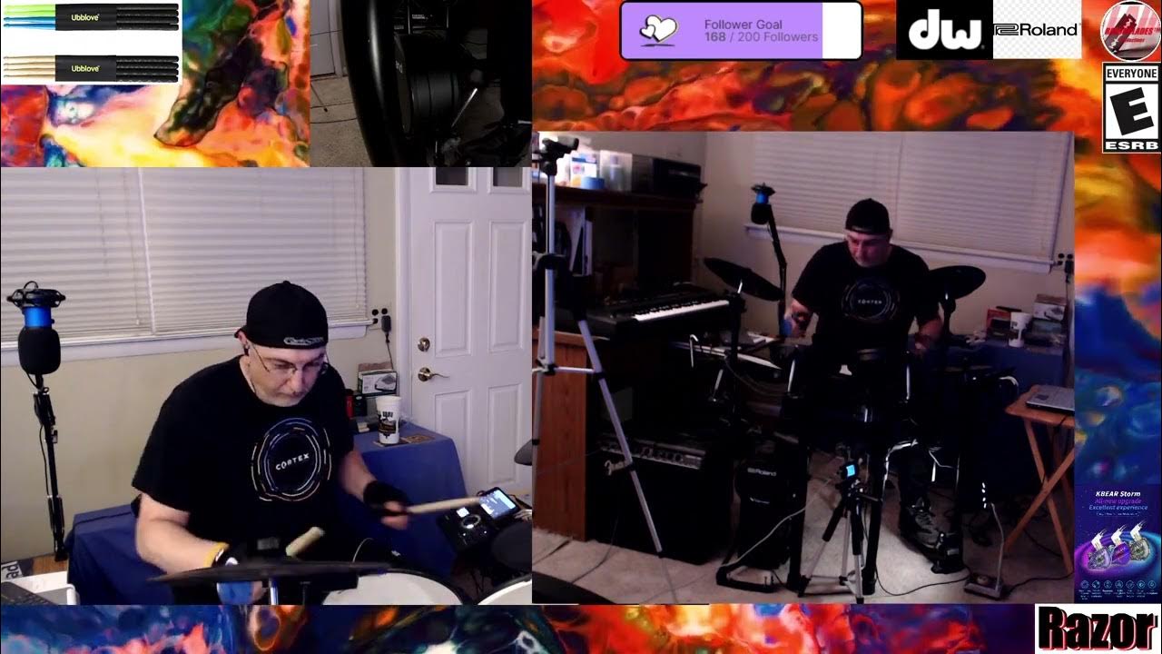 Razor Plays Drums to Cold Plays Clocks 1st time YouTube