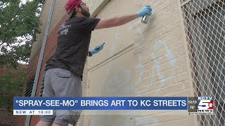 Local spray paint event brings art to KC streets