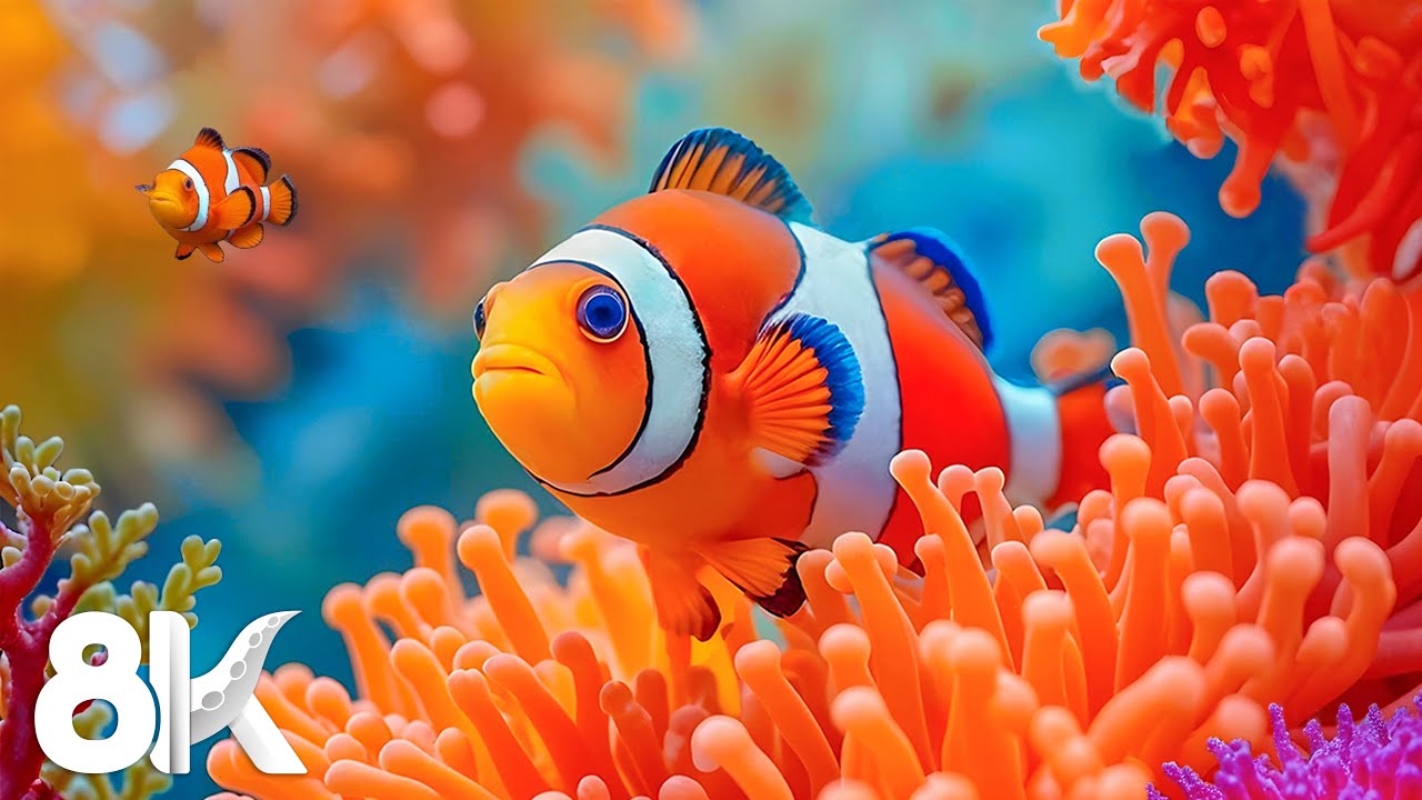 Underwater World 8K ULTRA HD - Explore Marine Life & Sea Animals