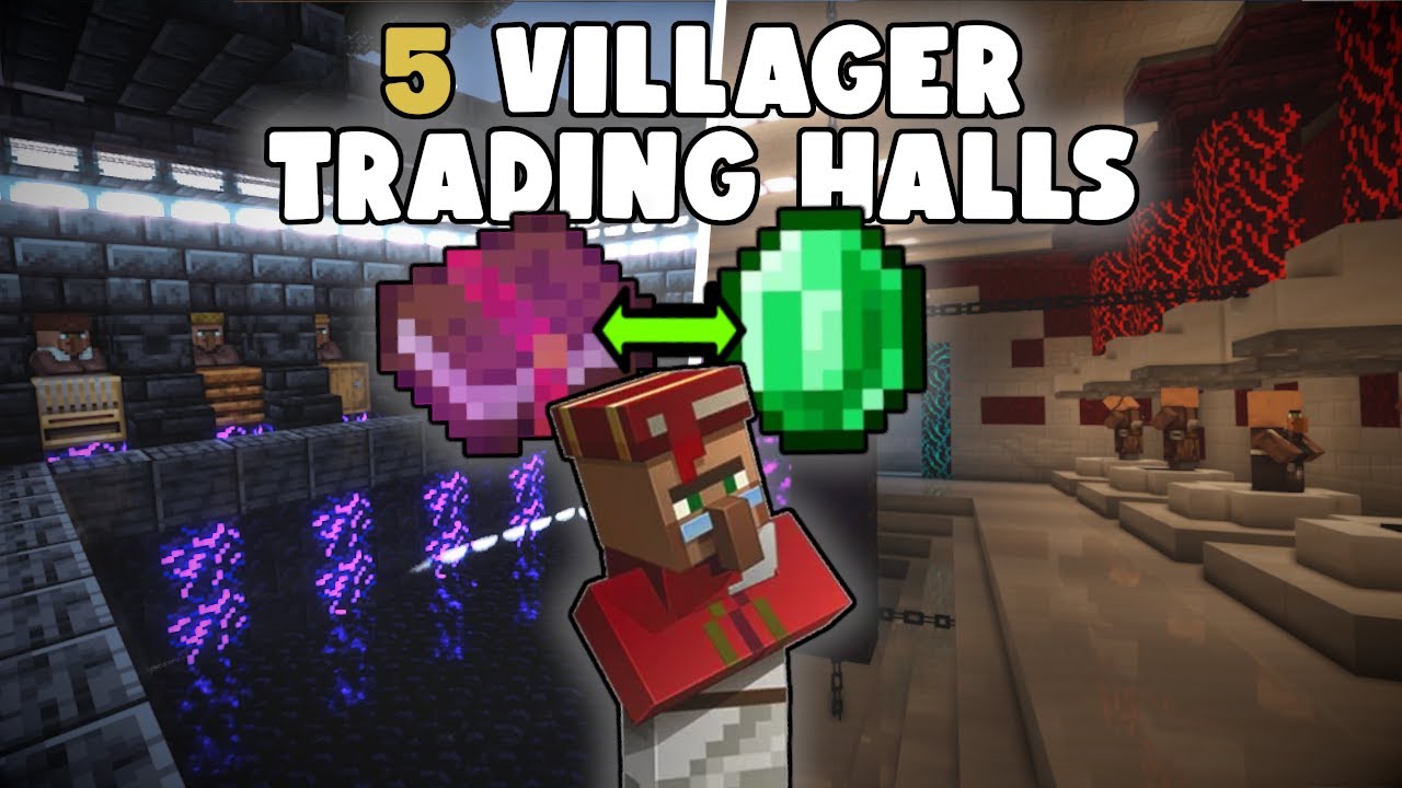 5 Villager Trading Hall Ideas BEFORE YOU BUILD YouTube