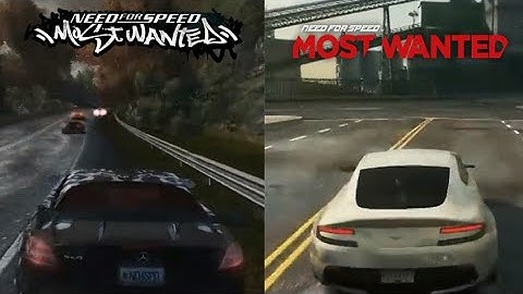 NFS Most Wanted 2012 VS NFS Most Wanted 2005 Graphics Mod