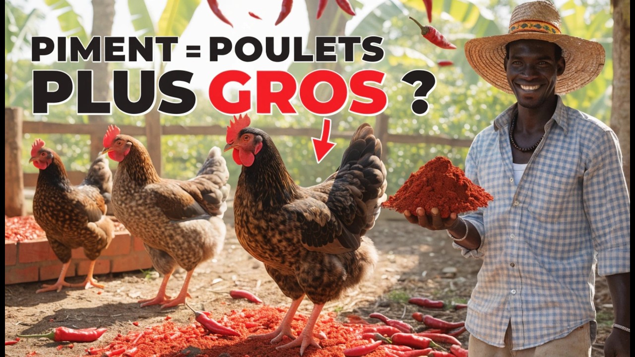 Comment faire grossir vos poulets. l'impact du piment dans la croissance de la volaille. #conseils