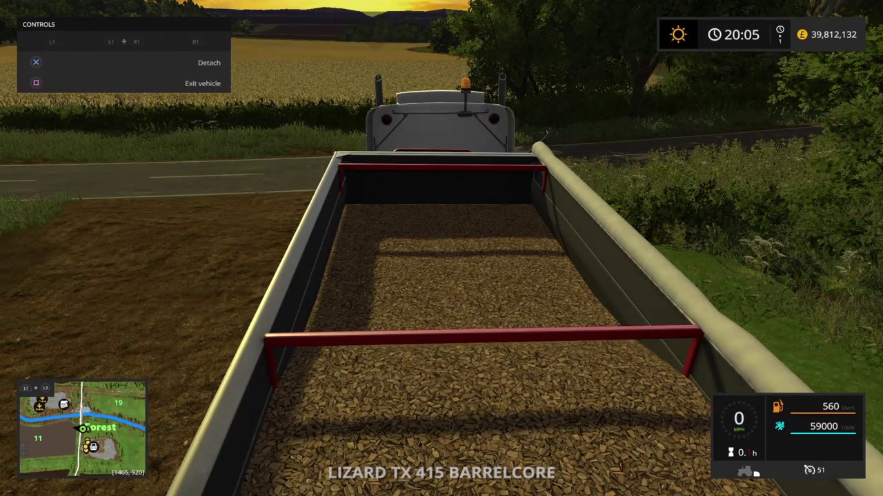 Farming Simulator 17 wood chipping - YouTube