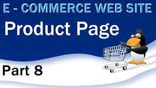 E-Commerce. PHP, mySQL, Product Display Page