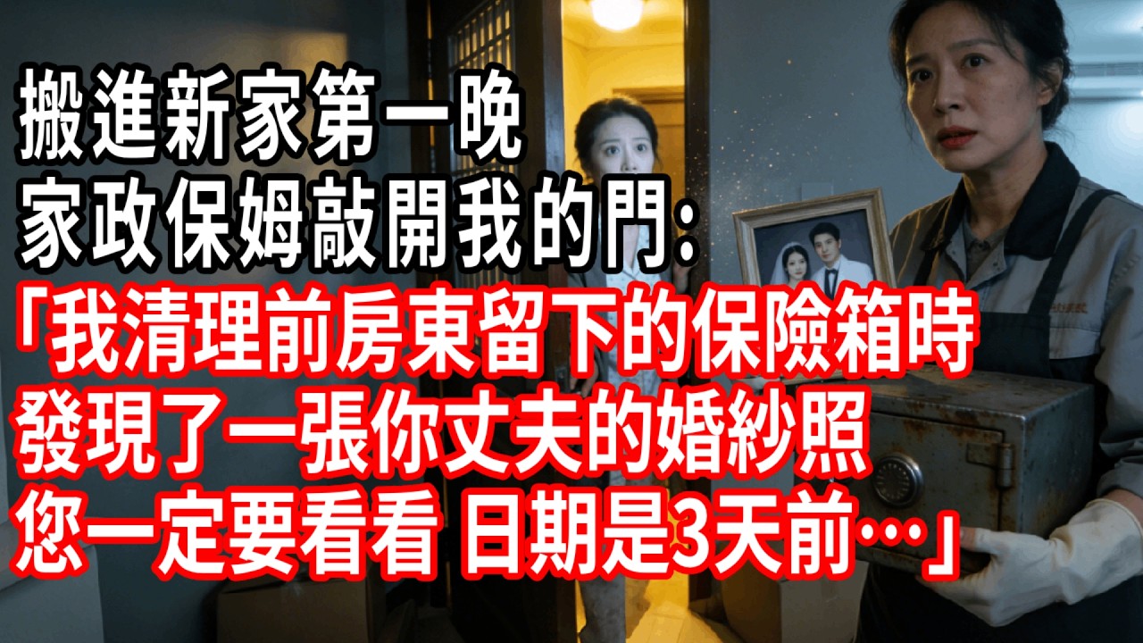 搬進新家第一晚，家政保姆敲開我的門:｢我清理前房東留下的保險箱時，發現了一張你丈夫的婚紗照，您一定要看看，日期是3天前……｣#情感故事 #人生感悟 #生活经验