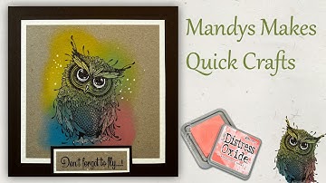 Using Distress oxides over Embossing powder for a magical effect in minutes ✨