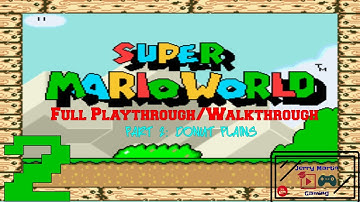 Super Mario World (SNES) Full Playthrough/Walkthrough Part 2: Donut Plains