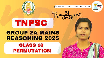 TNPSC Group 2A Mains Reasoning - Class 18 #tnpsc #group2answerkey #divyareasoning