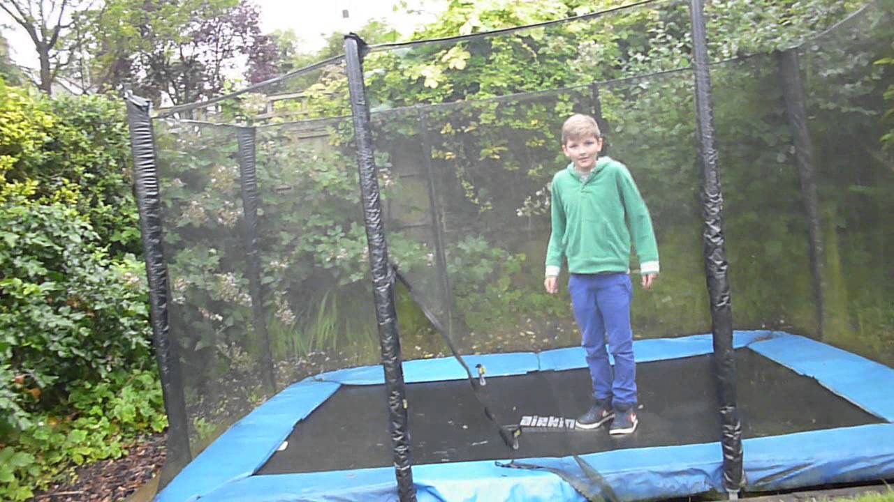 Horse challenge on the trampoline YouTube