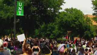 University of North Texas students hold walkout over war in Gaza