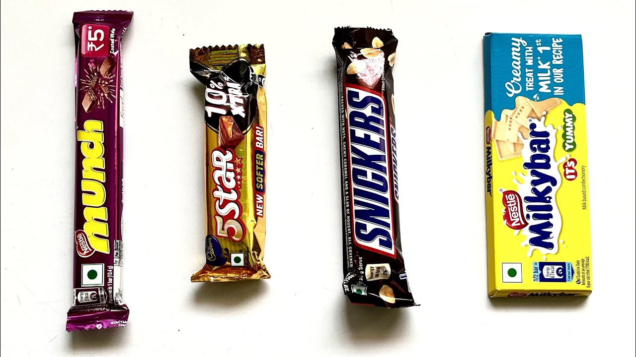Munch vs 5Star vs Snickers vs Milkybar YouTube