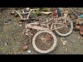 Restoration mountain bike old broken | Restore old rusty baby bicycle