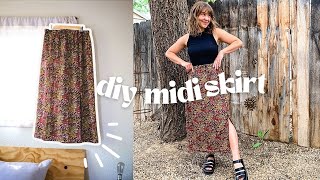 making a skirt with 1 yard of fabric and a fun life update!