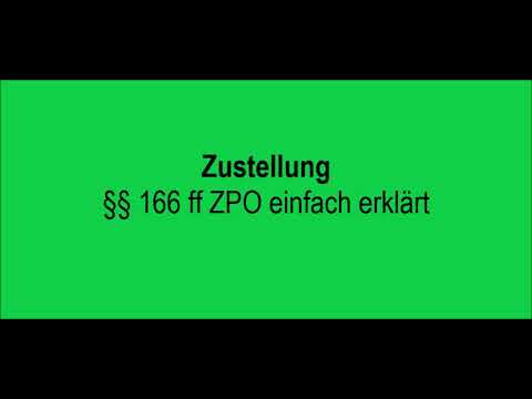 Video: Was bedeutet das Datum der Zustellung in einem Gerichtsschreiben?