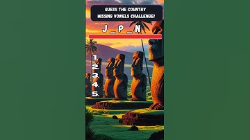 Missing Vowels! 🌎 Can You Name the Country? 🤔🔥