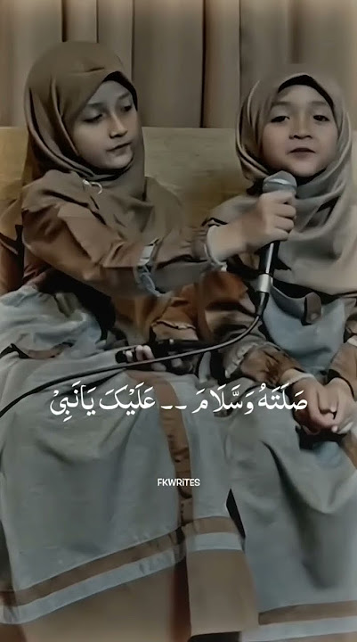 Beautiful nasheed by young sisters. #fyp #fypシ
