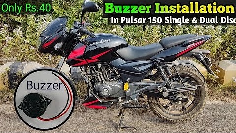 how to install buzzer in pulsar bike