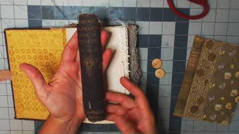 How to Reinforce the Spine on an Old Book so You can use it for a junk journal