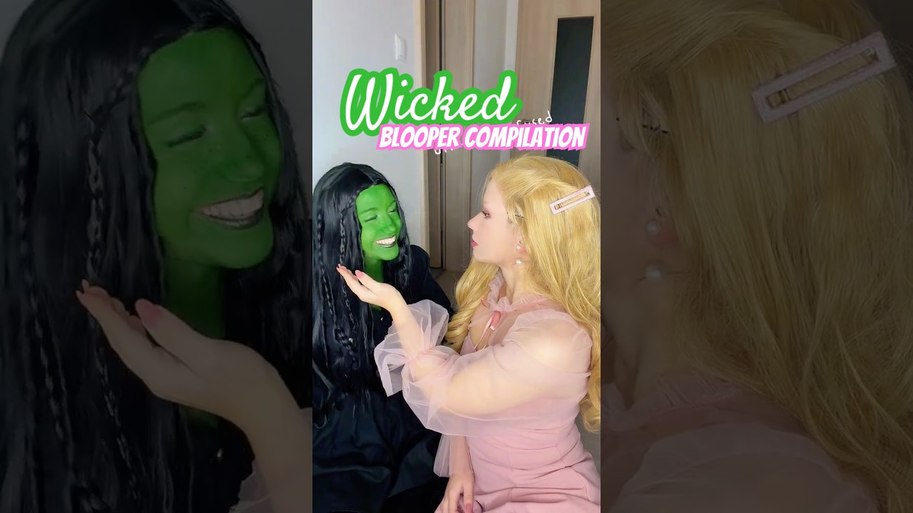 Wicked #cosplay blooper compilation | Glinda & Elphaba @witchera_