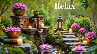 Penyembuhan Pikiran 🌿 Suara Air Bambu & Musik Relaksasi, Pereda Kecemasan