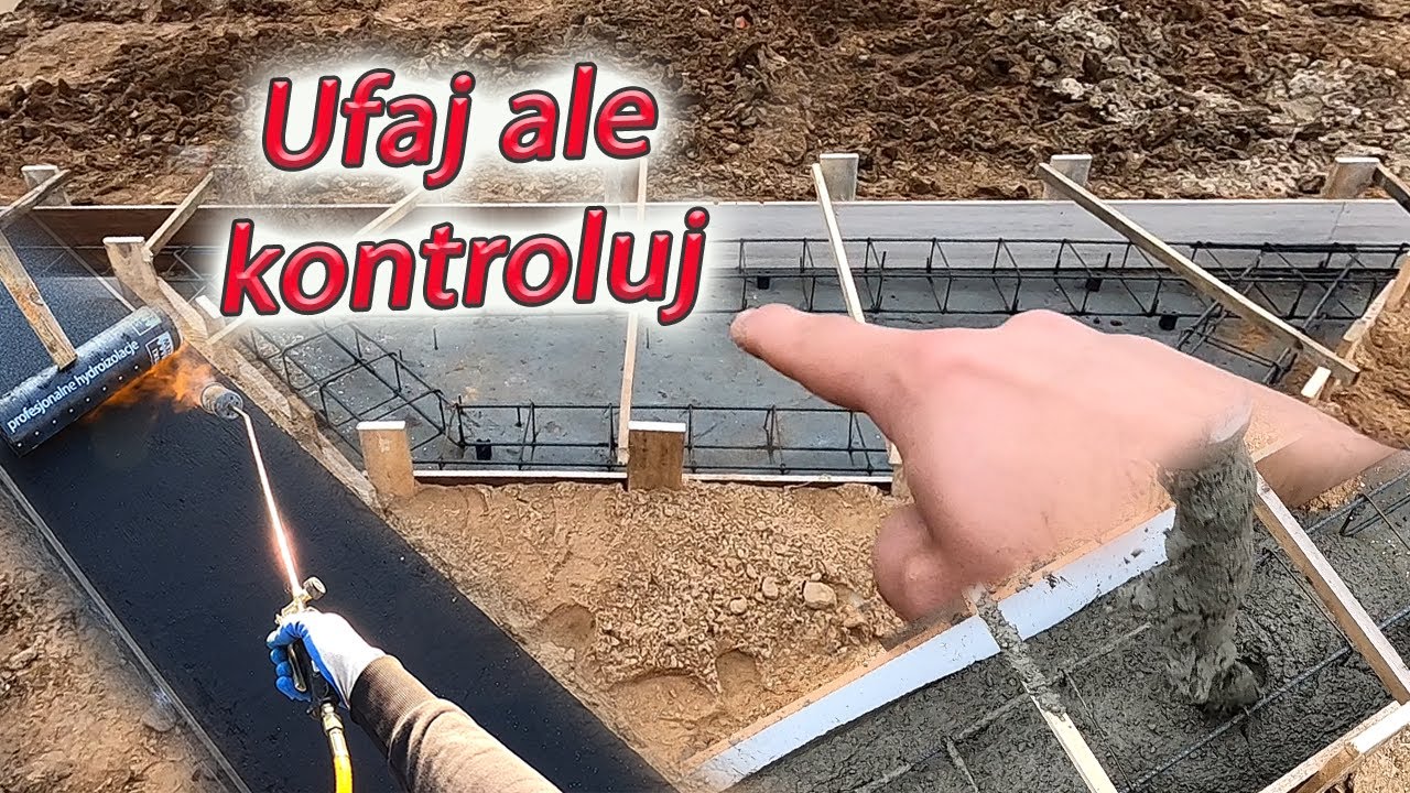 Małe niedopatrzenie - Betonujemy kolejne ławy fundamentowe - Jak zrobić Izolację poziomą fundamentów